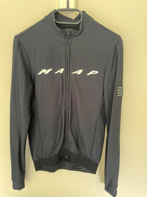 Maap Pro Fit jersey wielershirt zwart M, Fietsen en Brommers, Fietsaccessoires | Fietskleding, Zo goed als nieuw, Bovenkleding