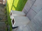 2 witte plantenbakken binnen en buiten, Tuin en Terras, Bloembakken en Plantenbakken, Ophalen, Tuin, Kunststof, Gebruikt