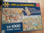 Jan van Haasteren 2x 1000st, Ophalen of Verzenden, 500 t/m 1500 stukjes, Zo goed als nieuw, Legpuzzel