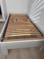 Moet weg 1 persoons bed.  Met bodem. Mdf, Huis en Inrichting, Slaapkamer | Bedden, Ophalen, 90 cm, Eenpersoons, Wit