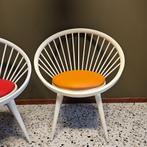 SALE Stoelen Yngve Ekström - Vintage Zweeds design Circle, Gebruikt, Drie, Wit, Hout
