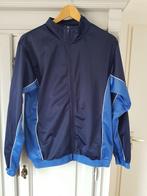 Trainingsjack blauw, mt M, zgan, Kleding | Heren, Sportkleding, Blauw, Algemeen, Ophalen of Verzenden, Zo goed als nieuw