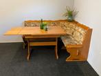 vintage Duitse eethoek  Oostenrijkse zithoek hoekset bank, Huis en Inrichting, Complete eetkamers, Ophalen, Gebruikt, Duitsland Oostenrijk Zwiterland alpen zithoek hoekset eettafel