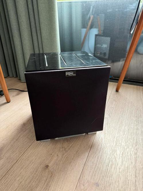 REL R205 subwoofer 25cm 200W, Audio, Tv en Foto, Luidsprekers, Gebruikt, Subwoofer, 120 watt of meer, Overige merken, Ophalen