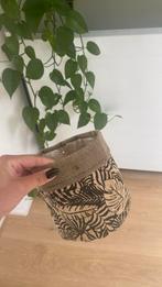 Bloempot, Ophalen of Verzenden, Zo goed als nieuw, Rond, Minder dan 25 cm