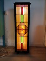 zuil, glas-in-lood, verlichting, Huis en Inrichting, Ophalen, Gebruikt, Glas, Minder dan 100 cm