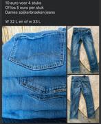 Dames broeken, Ophalen of Verzenden, Zo goed als nieuw, Blauw, W30 - W32 (confectie 38/40)