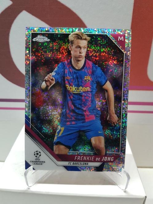 de Jong - Barcelona - Topps UCL Chrome 22 Sparkle, Verzamelen, Sportartikelen en Voetbal, Zo goed als nieuw, Poster, Plaatje of Sticker