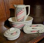 Vintage Art Deco wastafelset, Antiek en Kunst, Ophalen of Verzenden