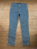MAC JEANS BLAUW-WIT GESTREEPT  MT38-32, Kleding | Dames, Spijkerbroeken en Jeans, Ophalen of Verzenden, Zo goed als nieuw, Blauw