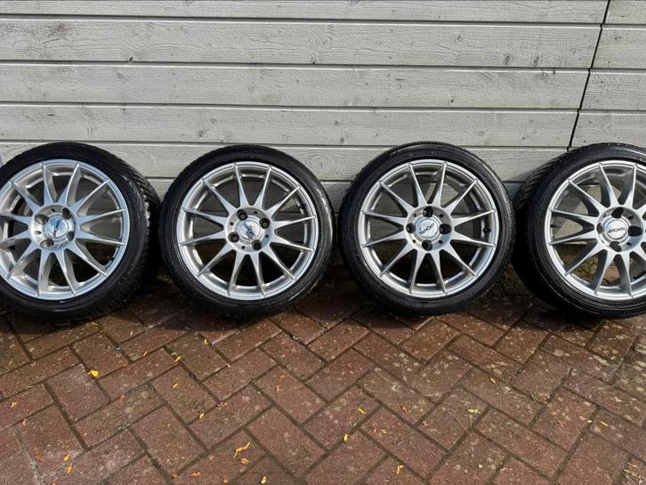 Ronal R54 4x108 16 inch lichtmetalen velgen met winterbanden, Auto-onderdelen, Banden en Velgen, Banden en Velgen, Winterbanden