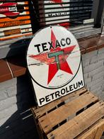 Oud Texaco emaille Reclamebord - Petroleum, Verzamelen, Reclamebord, Gebruikt, ., Ophalen of Verzenden