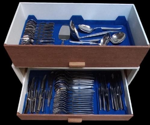 vintage Amefa bestek 79-delig., Antiek en Kunst, Antiek | Bestek, Ophalen of Verzenden