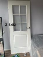 Binnen- opdek deur, Doe-het-zelf en Verbouw, Deuren en Horren, Glas, 80 tot 100 cm, Gebruikt, Ophalen of Verzenden