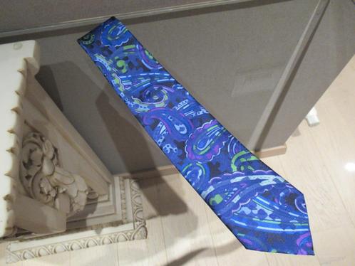 Nieuwe blauw / paarse ETRO das met motieven, Kleding | Heren, Stropdassen, Nieuw, Met patroon, Blauw, Verzenden