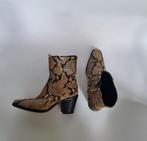 Zara mt. 38  slangen leren snake boots booties laarzen boho, Zara, Lage of Enkellaarzen, Ophalen of Verzenden, Bruin