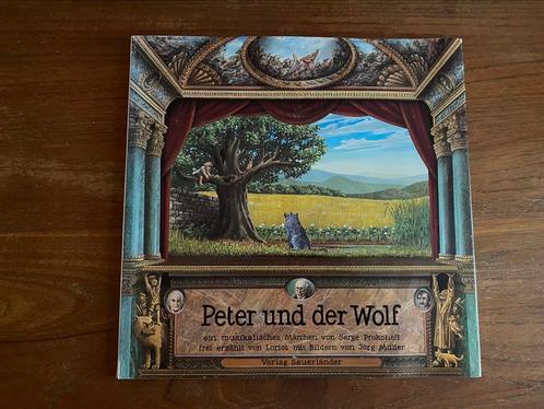 Peter und der Wolf / Peter en de wolf- Loriot naar Prokofjev, Boeken, Prentenboeken en Plaatjesalbums, Zo goed als nieuw, Prentenboek