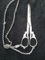 Antieke Zilveren Kaperschaar met Ketting, Ophalen of Verzenden, Zilver