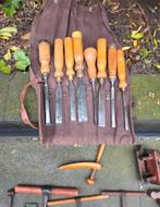 Tasje beitels, Antiek en Kunst, Antiek | Gereedschap en Instrumenten, Ophalen of Verzenden