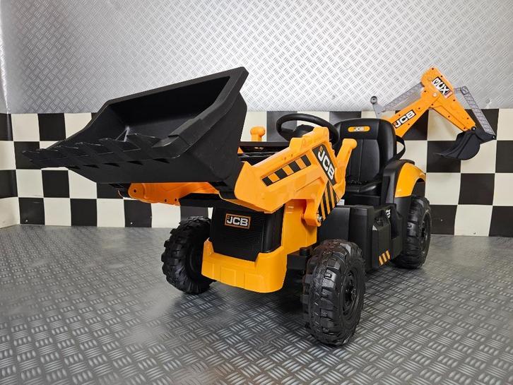 Kindertractor JCB - soft start - met schep - met RC, Kinderen en Baby's, Speelgoed | Speelgoedvoertuigen, Nieuw, Afstandsbediening