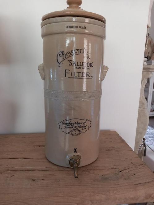 Engeland Sheavin,s Salador antiek keramiek waterfilter 1860-, Antiek en Kunst, Curiosa en Brocante, Ophalen