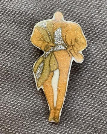 Vintage retro grote art nouveau jugendstil broche speld boho beschikbaar voor biedingen