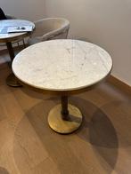 Bistro tafel met marmer blad voor restaurants en cafes, Ophalen, Gebruikt, 50 tot 100 cm, Luxe marmer bistro tafel