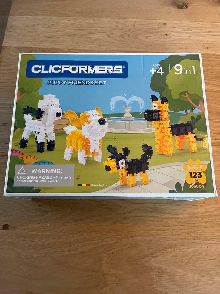 Clicformers Puppy Friends Set - ZGAN, Kinderen en Baby's, Speelgoed | Bouwstenen, Zo goed als nieuw, Overige merken, Ophalen