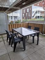 Garden Patio Chair-table set (House Moving sale), Ophalen, Gebruikt, Overige materialen, Stapelbaar