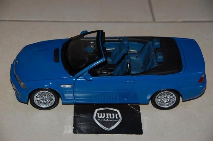 SALE !! 1:18 BMW M3 E46 CABRIO laguna seca Kyosho no box WRH, Hobby en Vrije tijd, Modelauto's | 1:18, Zo goed als nieuw, Auto
