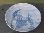 Vintage Delfts blauw wandbord gemarkeerd, Antiek en Kunst, Ophalen of Verzenden