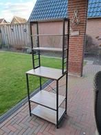 Keukenrek / Koffierek met veel opbergruimte, Ophalen, Gebruikt, Grijs, 50 tot 100 cm