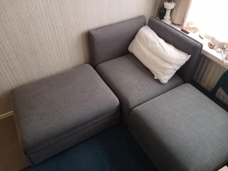 Slaapbank element Ikea plus 2, Huis en Inrichting, Slaapkamer | Slaapbanken, 140 cm, 200 cm, Tweepersoons, Blauw, Ophalen