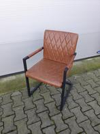 Eettafel stoelen, cognac kleur, 6 stuks, Ophalen, Zo goed als nieuw, Zwart, Vijf, Zes of meer stoelen