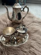 Verzilverd koffie servies of thee, Antiek en Kunst, Antiek | Goud en Zilver, Ophalen of Verzenden, Zilver