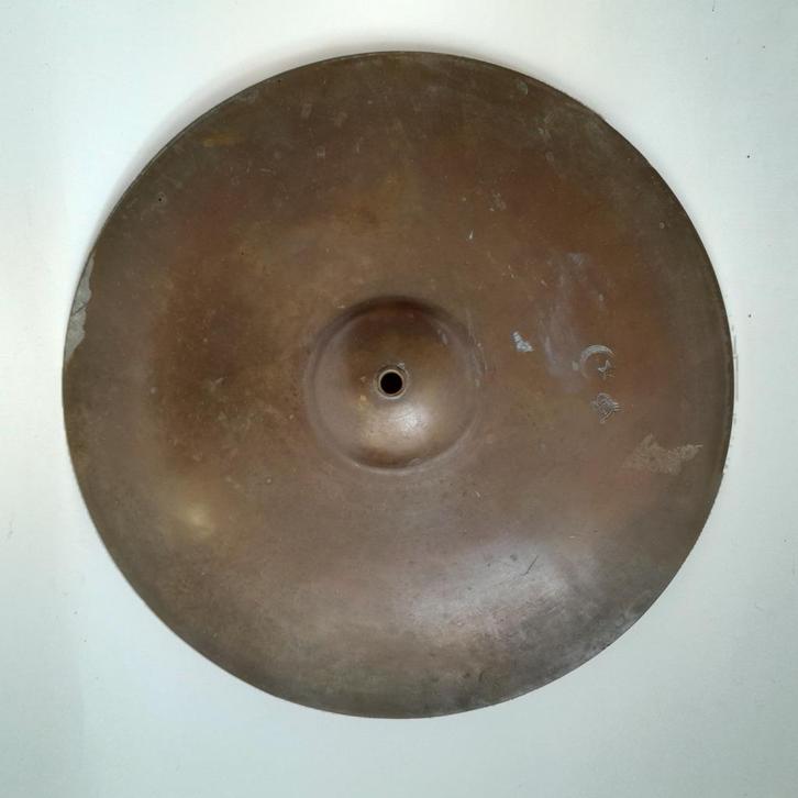 Oude Turkse bekken 14'' - vintage Turkish cymbal, Muziek en Instrumenten, Instrumenten | Onderdelen, Gebruikt, Drums of Percussie