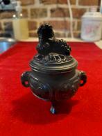 Antieke Japanse wierookbrander met leeuw, Antiek en Kunst, Ophalen of Verzenden
