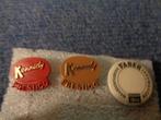 2 x Kennedy Speldjes + 1 Faber Button., Verzamelen, Speldjes, Pins en Buttons, Ophalen of Verzenden, Zo goed als nieuw, Overige onderwerpen