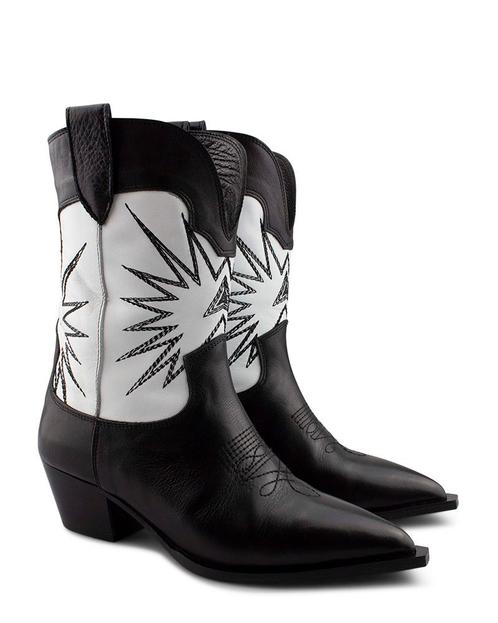 Leren Cowboylaarzen 40. Deabused, Kleding | Dames, Schoenen, Nieuw, Hoge laarzen, Zwart, Ophalen of Verzenden