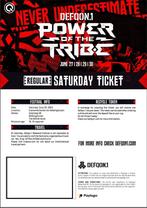 Defqon (zaterdag) tickets te koop 3x, Tickets en Kaartjes, Drie personen of meer