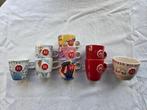 DE, Douwe Egberts: 8 kleine kopjes en 1 kommetje, Ophalen of Verzenden, Zo goed als nieuw, Overige stijlen, Kop(pen) en/of Schotel(s)