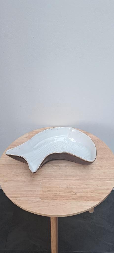 Vintage Ovenschaal Visvorm - Belgische Keramiek, Huis en Inrichting, Woonaccessoires | Schalen en Manden, Gebruikt, Schaal, Overige vormen