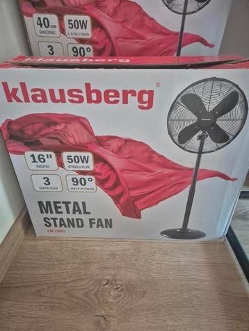 Klausberg staande ventilator zwart met 3 standen nieuw beschikbaar voor biedingen