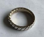 Goud op zilver ring, Gebruikt, Ophalen of Verzenden, 17 tot 18, Dame of Heer