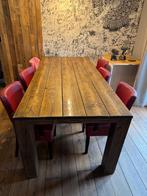 Hout  tafel, salon tafel, Huis en Inrichting, Tafels | Salontafels, Ophalen, 100 tot 150 cm, 50 tot 100 cm, Minder dan 50 cm