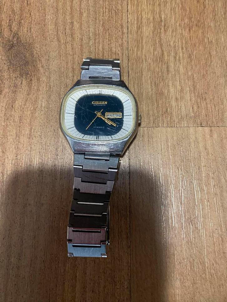 Citizen Automatic horloge jaren 70, Sieraden, Tassen en Uiterlijk, Horloges | Heren, Gebruikt, Polshorloge, Citizen, Staal, Ophalen of Verzenden