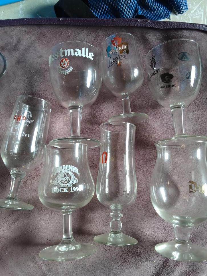 Bierglazen Verzameling - Diverse Merken, Huis en Inrichting, Keuken | Servies, Gebruikt, Glas of Glazen, Overige stijlen, Glas