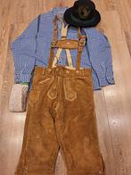 Lederhose 50 hoed overhemd kousen Tiroler, Kleding | Heren, Carnavalskleding en Feestkleding, Ophalen, Zo goed als nieuw, Maat 48/50 (M)