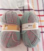 2 bollen wol groen/rose gemêleerd (lucy), Ophalen of Verzenden, Nieuw, Breien of Haken, Wol of Garen