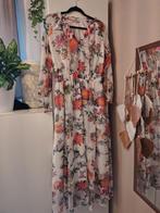 Witte lange bloemenjurk met glitters – Miljuschka by Wehkamp, Maat 38/40 (M), Wit, Miljuschka by Wehkamp, Ophalen of Verzenden